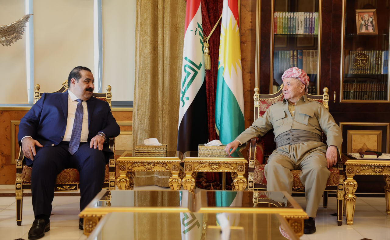 مسعود بارزاني ومثنى السامرائي يبحثان 3 ملفات عراقية وإقليمية