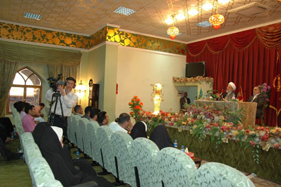 الكربلائي خلال استقباله وفد كلية الدراسات القرآنية :يجب الاعتماد على دراسة القرآن للوصول الى الكمال والسعادة