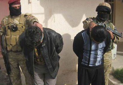 القوات الامنية تعتقل مجموعة يشتبه بضلوعها في تفجيرالبنايات السكنية ببغداد