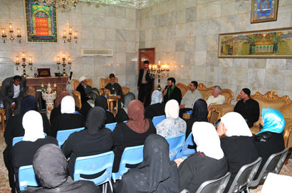 وفد سوري  يزور العتبة الحسينية المقدسة ويلتقي بأمينها العام الشيخ (عبد المهدي الكربلائي)