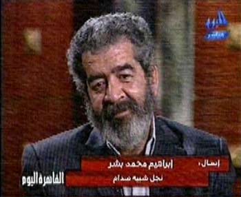 الحاج (صدام حسين) يشارك في فيلم سينمائي في القاهرة