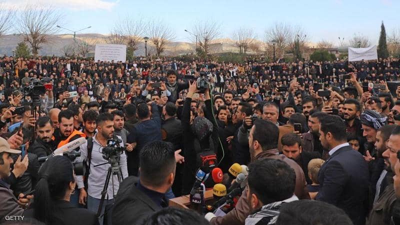 الآلاف يتظاهرون ضد الفساد في كردستان العراق