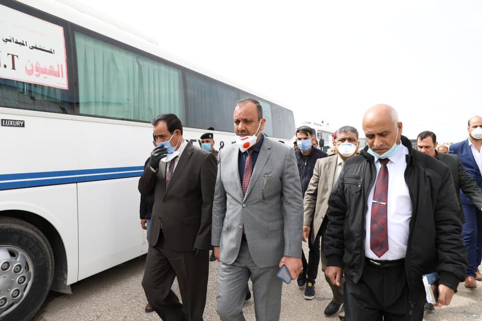 محافظ النجف يعلن نتائج الفحص لـ20 شخصا لامسوا الإيراني المصاب