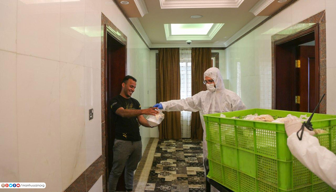 تقرير مصور :خدمات متواصلة للعوائل المحجورة في مدينة سيد الاوصياء في كربلاء