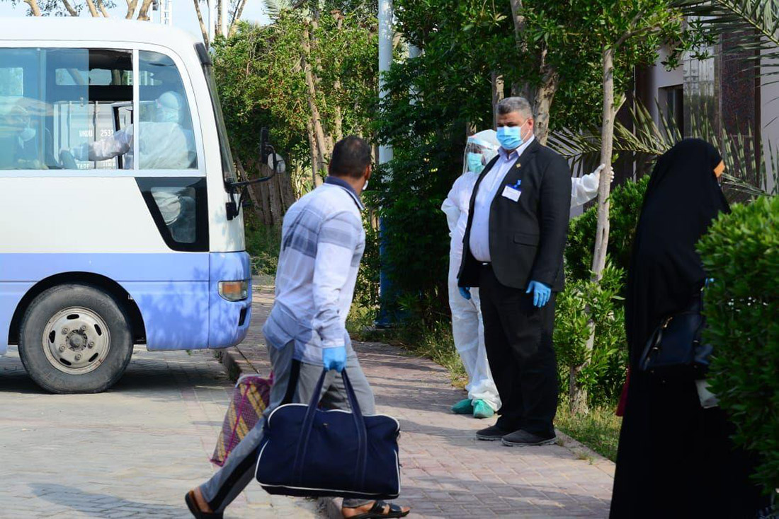 في كربلاء ..مدينة الامام الحسين (ع) للزائرين تستقبل العراقيين الوافدين من الخارج وتوفر افضل الخدمات لهم(مصور)