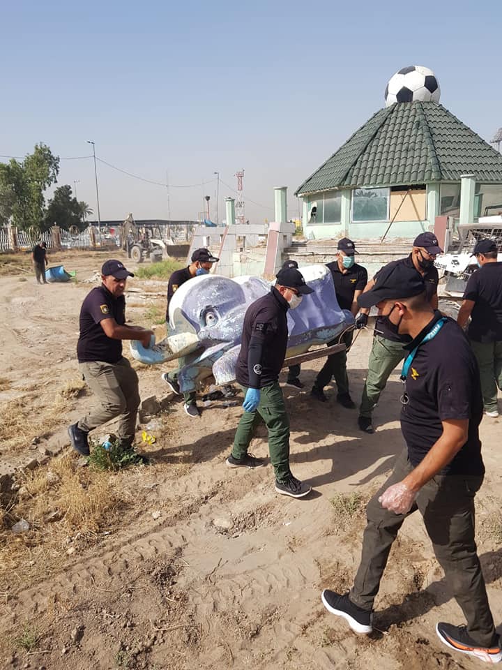 بالصور:وزارة الشباب والرياضة تؤهل ضريح عمو بابا