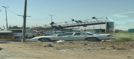 سقوط مجسر للمشاة شمالي بغداد ..والامانة تقول انه خارج حدودها البلدية