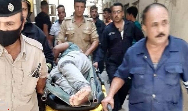 الدفاع المدني تنقذ عاملاً سقط من أعلى إحدى البنايات في كربلاء