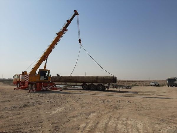 الموارد المائية :تجهيز انابيب لتأمين حصة مائية مناسبة لهور السناف