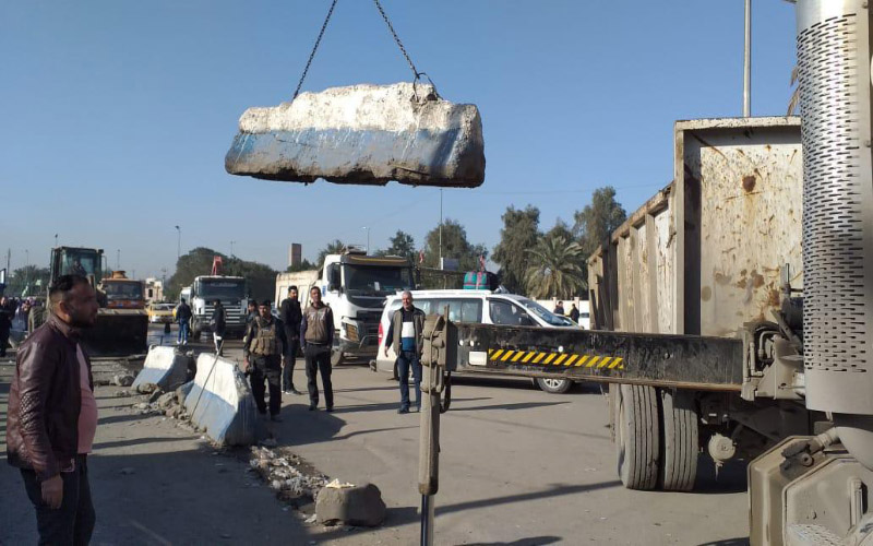 افتتاح شارع مغلق منذ ١٣ عاما غربي العاصمة بغداد