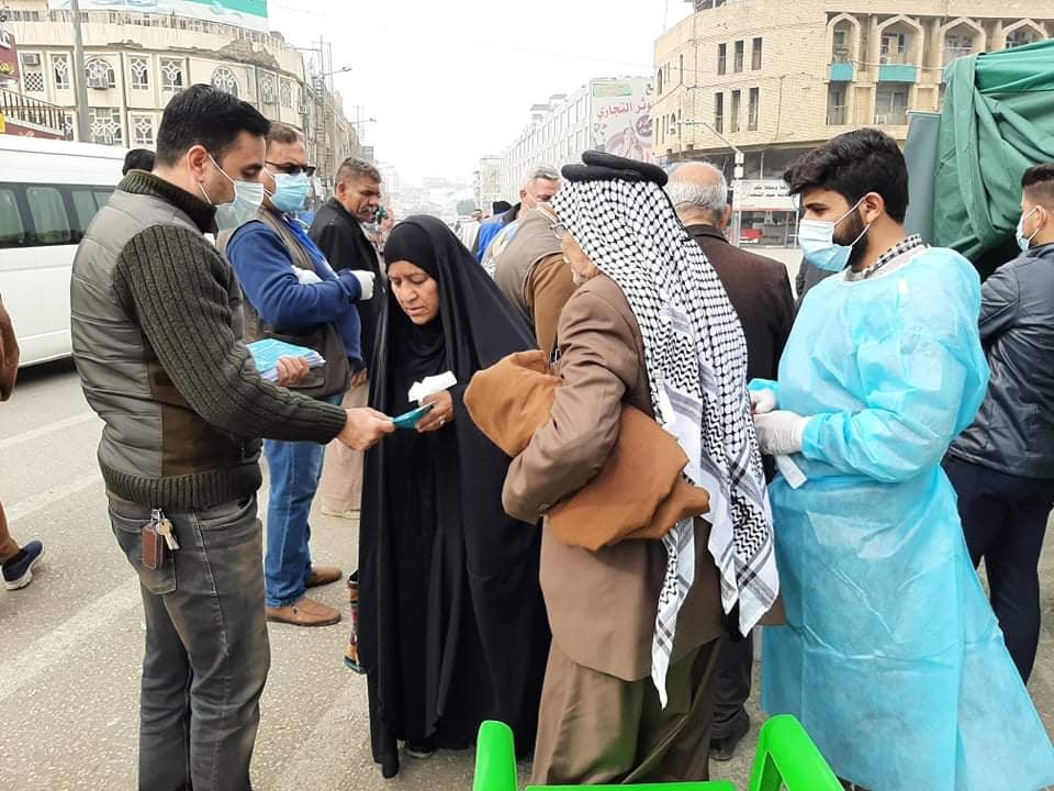 بالصور: اجراءات جديدة في كربلاء  لتجَنب عدوى  فيروس كُورونا