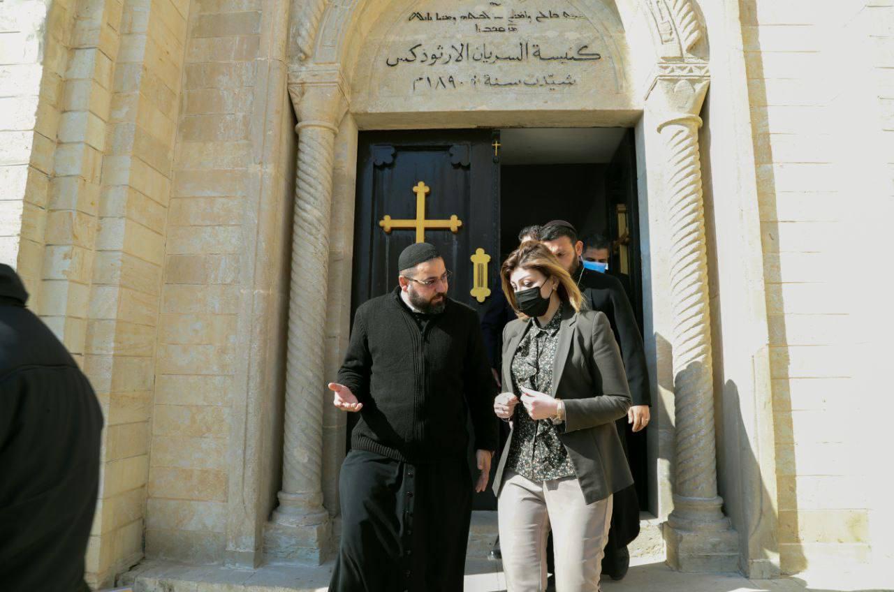 وزيرة الهجرة :فتح مكتب للوزارة في بعشيقة التي أصبحت نموذجاً للتعايش السلمي