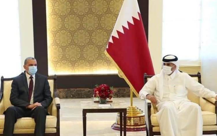 عثمان الغانمي يبحث مع رئيس الوزراء القطري التعاون الأمني بين بغداد والدوحة