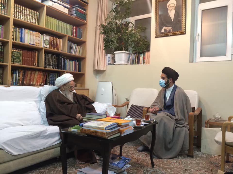 السيد جواد الخوئي يزور المرجعيات الدينية في قم :زيارة بابا الفاتيكان للنجف تعزز ثقافة الحوار والعيش المشترك