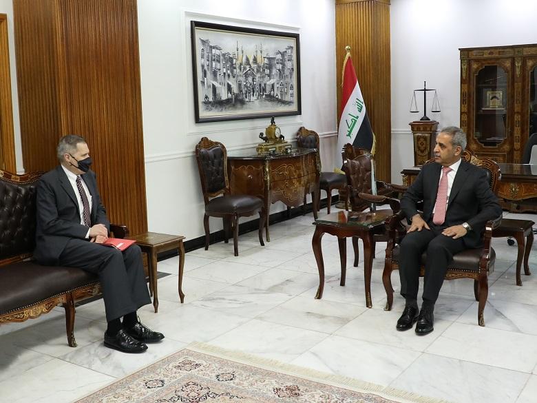 رئيس مجلس القضاء الأعلى يستقبل السفير الأمريكي في العراق