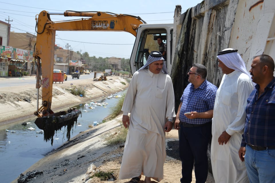 تنظيف نهر الرشدية في كربلاء