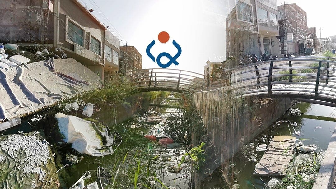 فيديو:نهر يشكو من الاهمال والنفايات وسط كربلاء