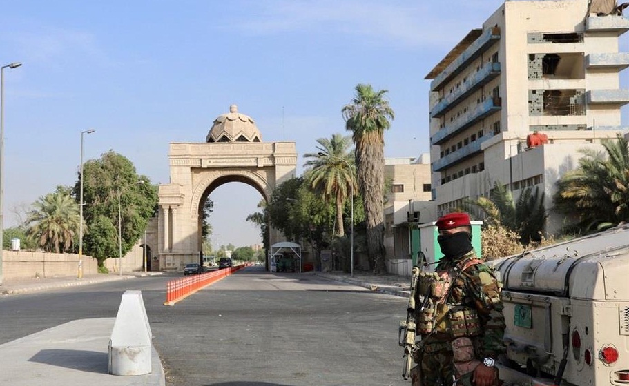 اغلاق مداخل المنطقة الخضراء وسط بغداد