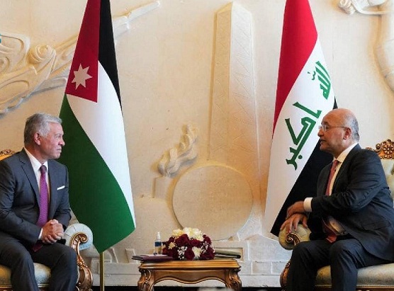 الرئيس العراقي يستقبل ملك الأردن:النفط ومكافحة الارهاب والربط الكهربائي على طاولة المباحثات