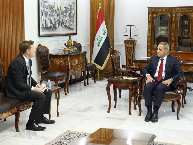 رئيس مجلس القضاء الأعلى يستقبل السفير البريطاني بمناسبة انتهاء مهام عمله