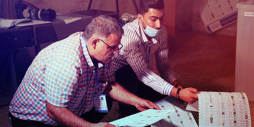 مفوضية الانتخابات تنهي العد في 107 محطات