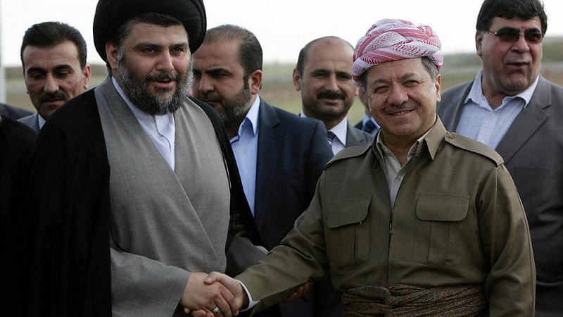 اتفاق بين مقتدى الصدر ومسعود بارزاني