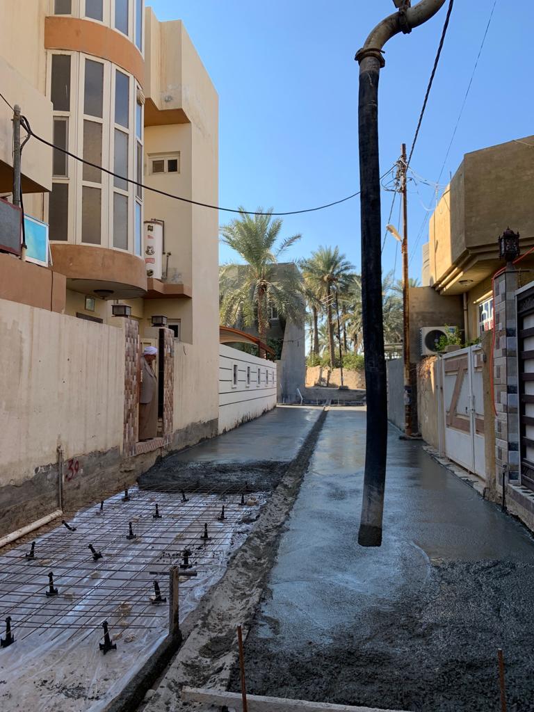 صندوق إعادة إعمار المناطق المتضررة من العمليات الإرهابية يباشر بأعمال الصب والاسفلت لمناطق محافظة ديالى