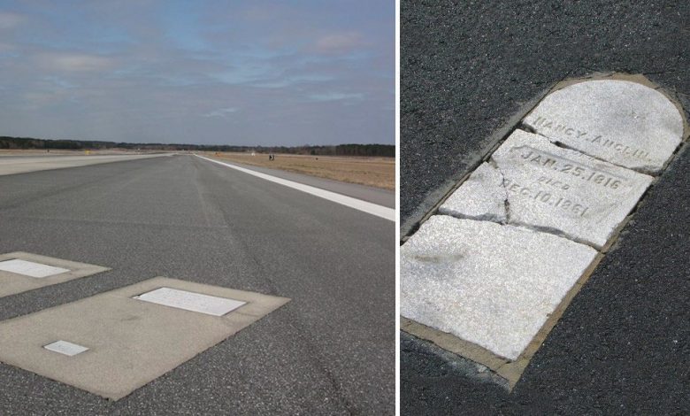 هل سمعت بقصص القبور الموجودة على بعض مدرجات الطائرات؟.. تعرف عليها “صور”