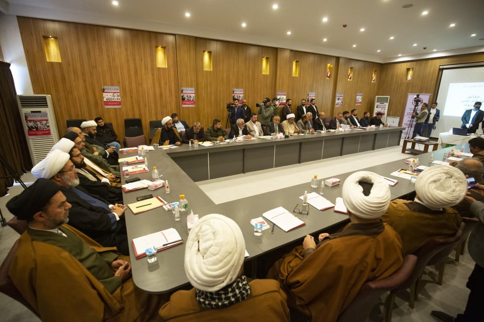 في النجف الأشرف مؤتمر تحت عنوان( دور المراجع ورجال الدين في قضايا النازحين)