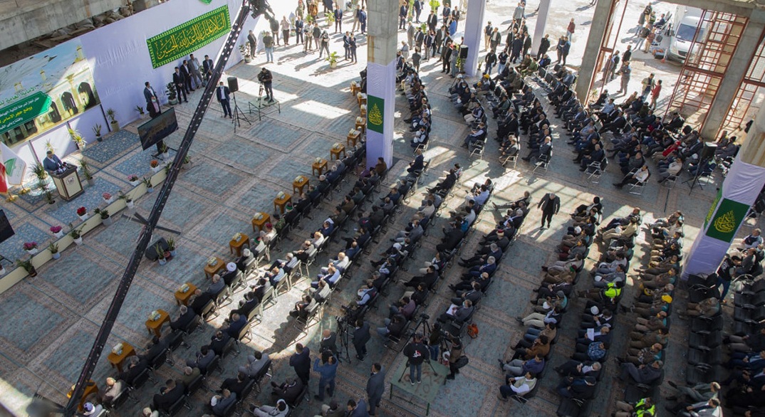 بالصور:ممثل السيستاني يفتتح ثلاث مشاريع ويضع حجر اساس للرابع ....الصحون الاربعة ستضيف (600) الف متر مربع للعتبة الحسينية