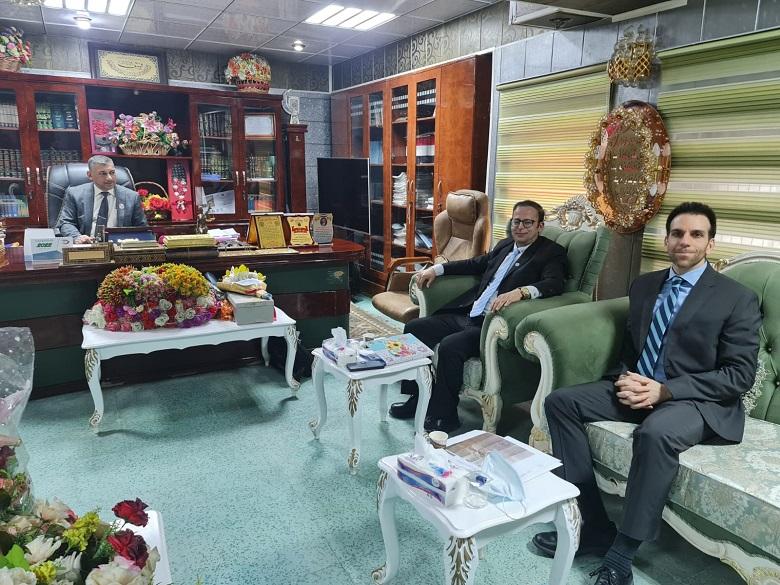 رئيس محكمة استئناف ميسان الاتحادية يستقبل مدير بعثة الامم المتحدة