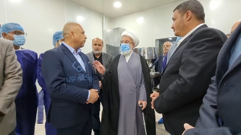 فيديو:الشيخ عبد المهدي الكربلائي يطلع على معمل ادوية تابع للعتبة الحسينية المقدسة في كربلاء