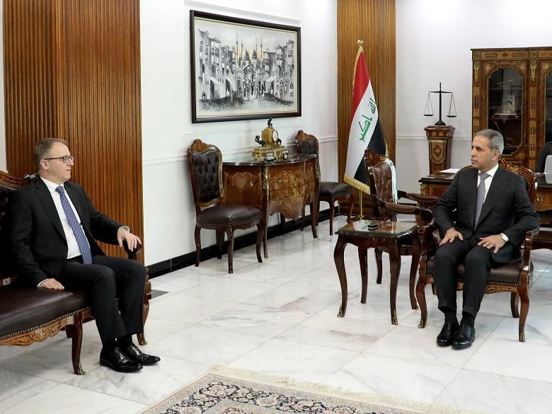 رئيس مجلس القضاء الاعلى يستقبل السفير الايطالي