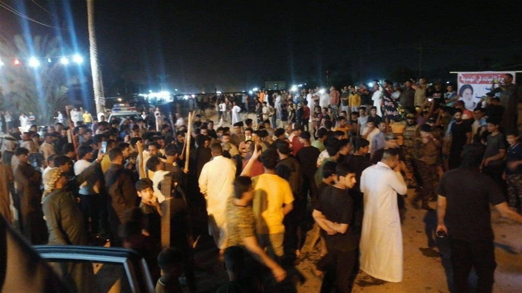 حرق حسينية تابعة للصرخي بقضاء الهندية شرقي كربلاء