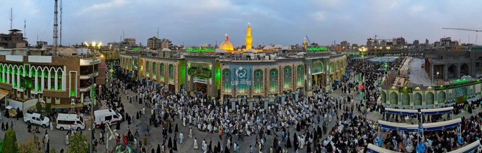 صور حصرية ..توافد مئات الالاف من الزوار الى زيارة مرقد الامام الحسين عليه السلام في ثاني خميس من شهر رمضان المبارك