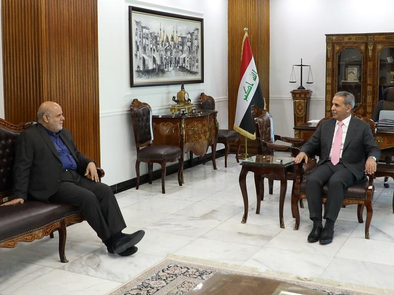 رئيس مجلس القضاء الأعلى يستقبل السفير الإيراني