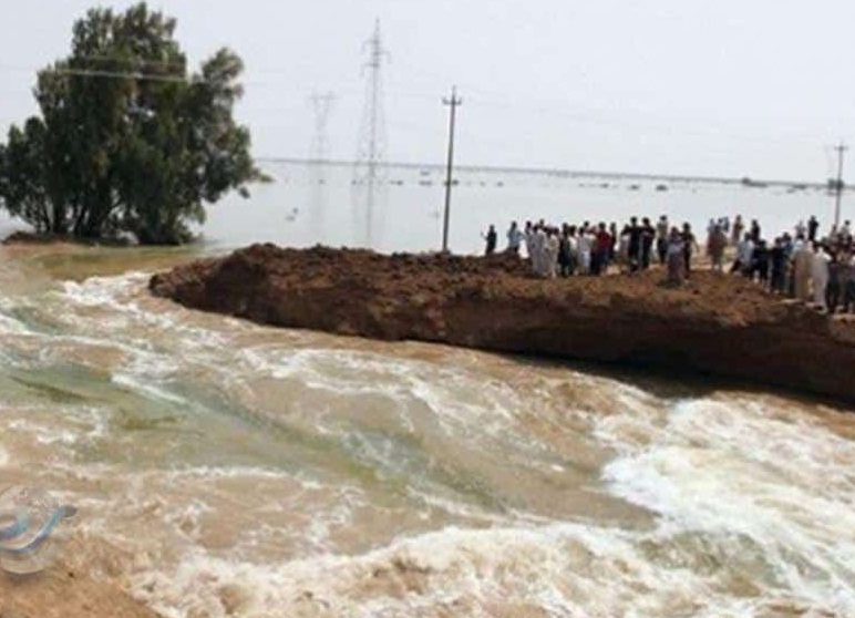 السيول القادمة من الحدود العراقية الايرانية تغمر 5 وديان في ديالى