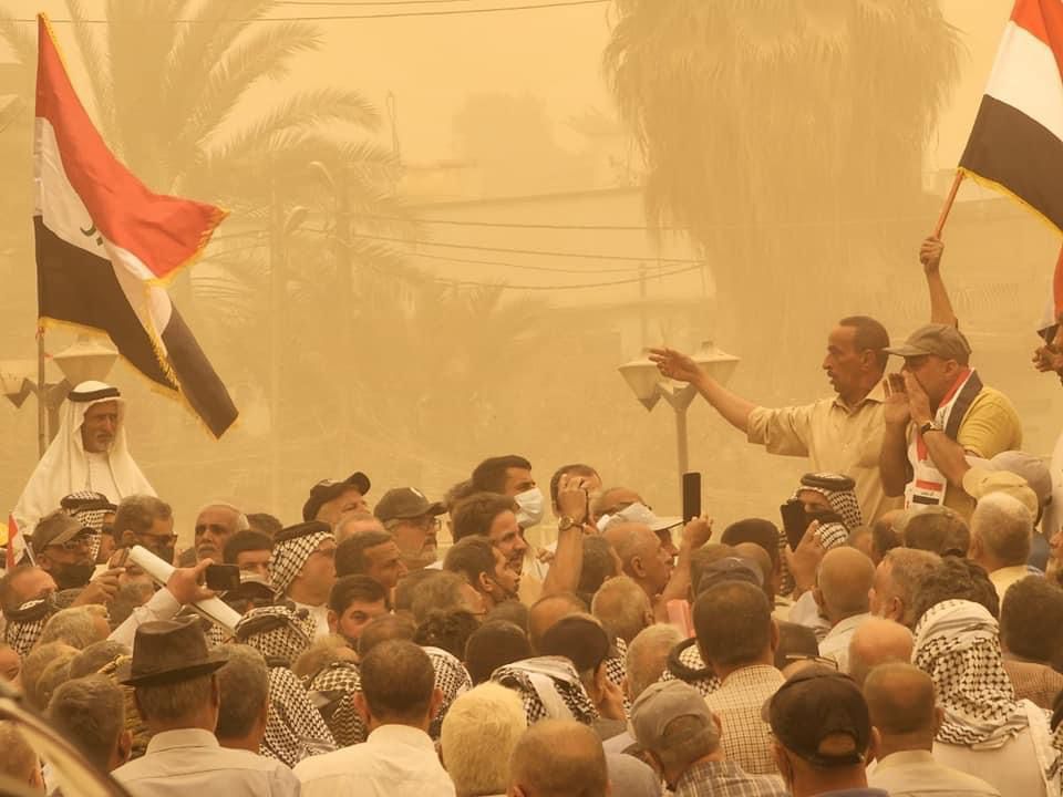 اسرى حرب الخليج يتظاهرون وسط بغداد