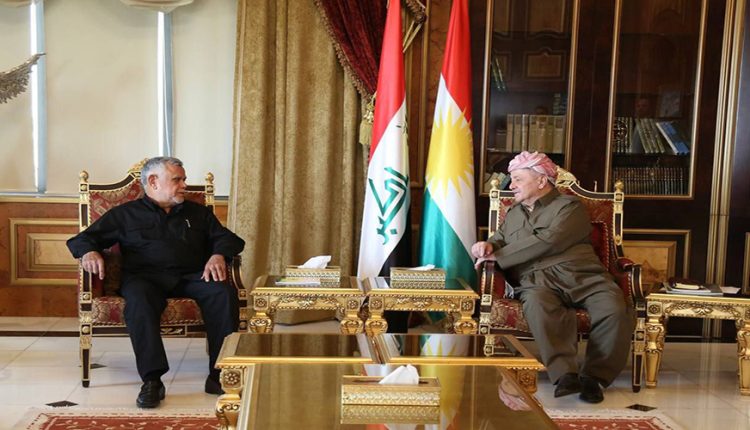 مكتب العامري يعلن محاور المباحثات مع مسعود بارزاني