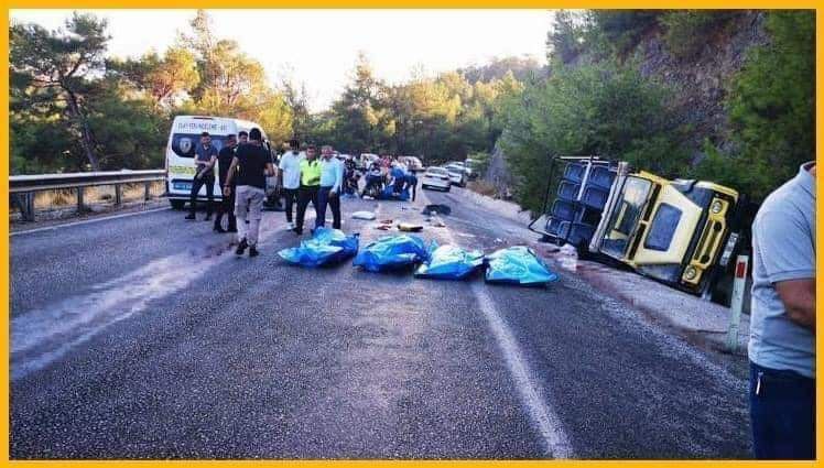 فيديو.. وفاة عراقيين من كربلاء بحادث سير  في بلدة مرميس التركية