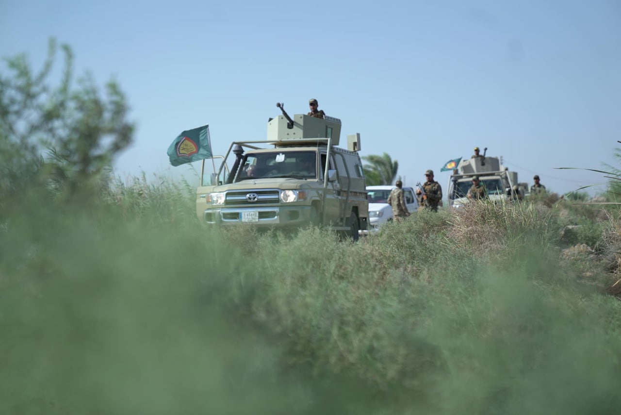 حشد العتبات مع القوات الامنية يؤمنون زيارة الاربعين ويؤكدون نتمتع بحس استخباري عالي