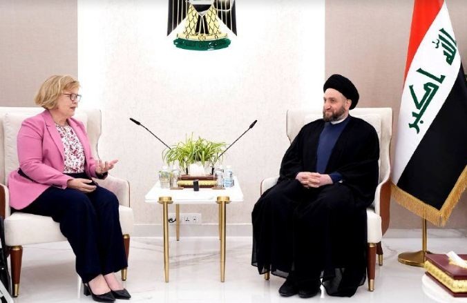 الحكيم لمسؤولة امريكية: ازمة العراق السياسية قابلة للحل