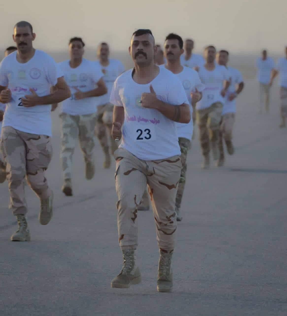 بالصور:ماراثون رياضي عسكري في ميسان