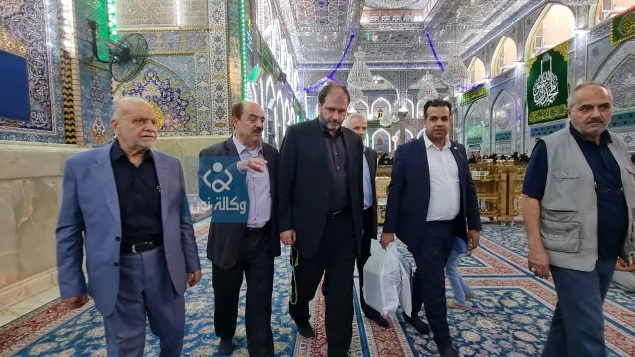 أمين عام مرقد السيدة رقية(عليها السلام) يزور كربلاء : مشاريع العتبة الحسينية هائلة وتعادل مشاريع دولة