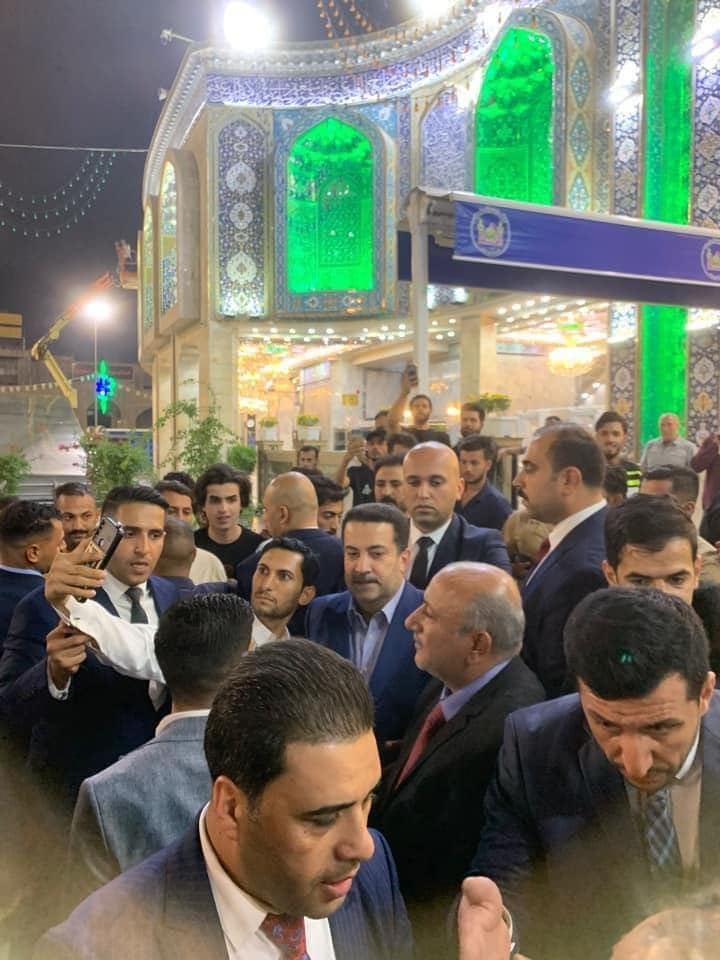 المرشح لرئاسة الوزراء محمد شياع السوداني يزور  العتبات المقدسة في كربلاء برفقة محافظها