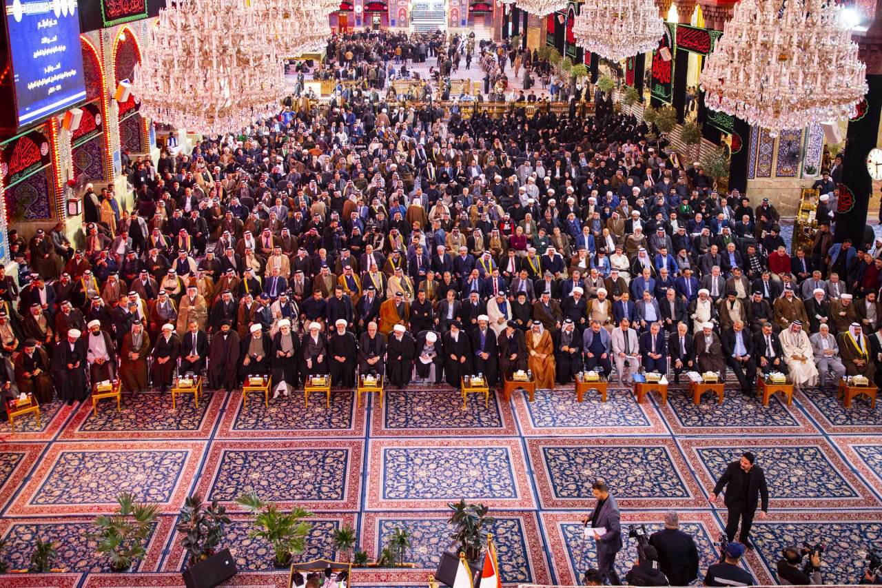 بحضور ممثل السيستاني :انطلاق المؤتمر العالمي الثالث لاحياء تراث علماء كربلاء في العتبة الحسينية المقدسة(مصور)