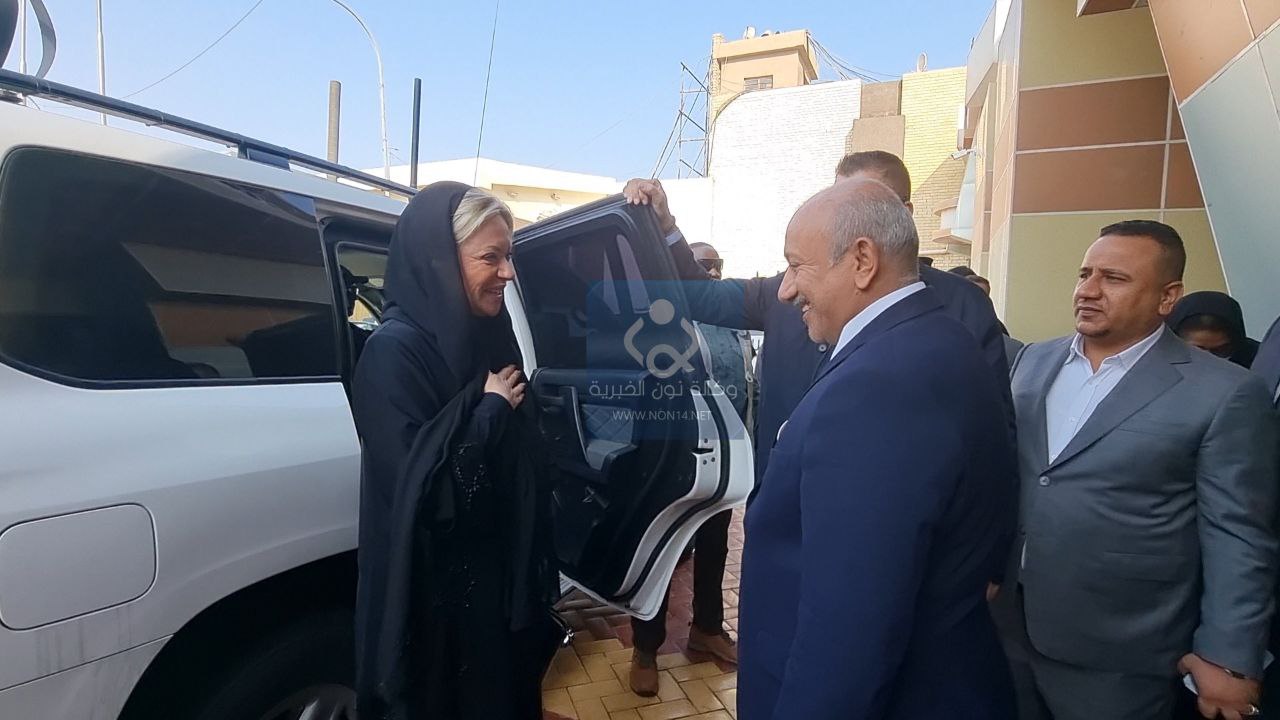 بالصور.. محافظ كربلاء يستقبل بلاسخارت