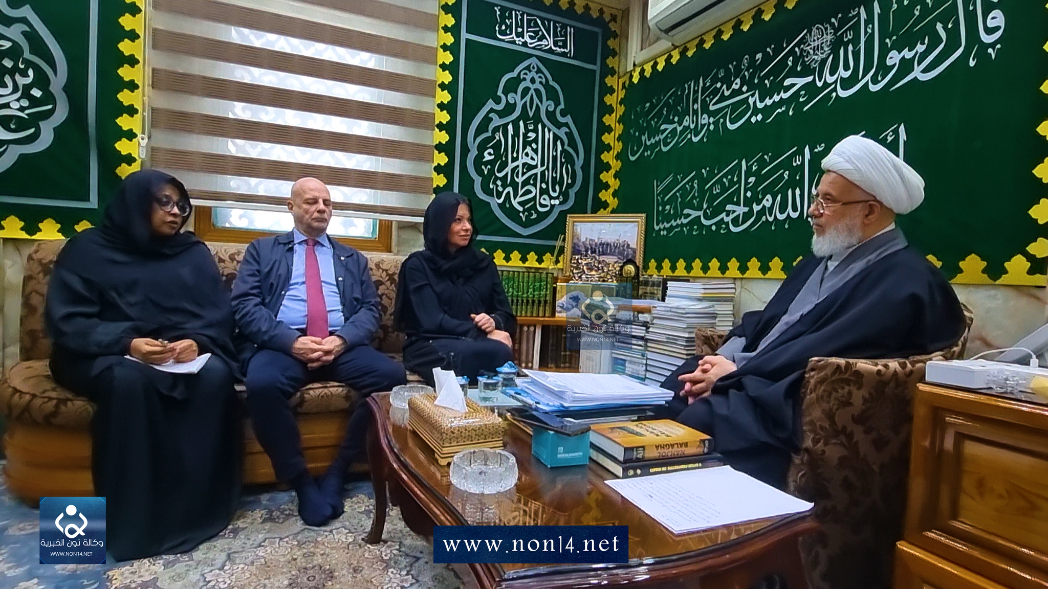 بالفيديو:وكالة نون تنشر حديث الشيخ عبد المهدي الكربلائي مع ممثلة الامم المتحدة جينين بلاسخارت
