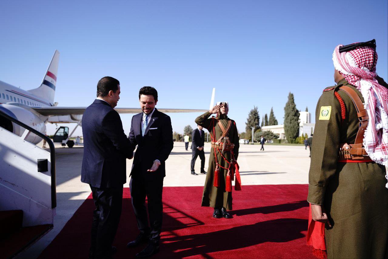 بالصور:السوداني يصل إلى الأردن.. وولى العهد فى مقدمة مستقبليه