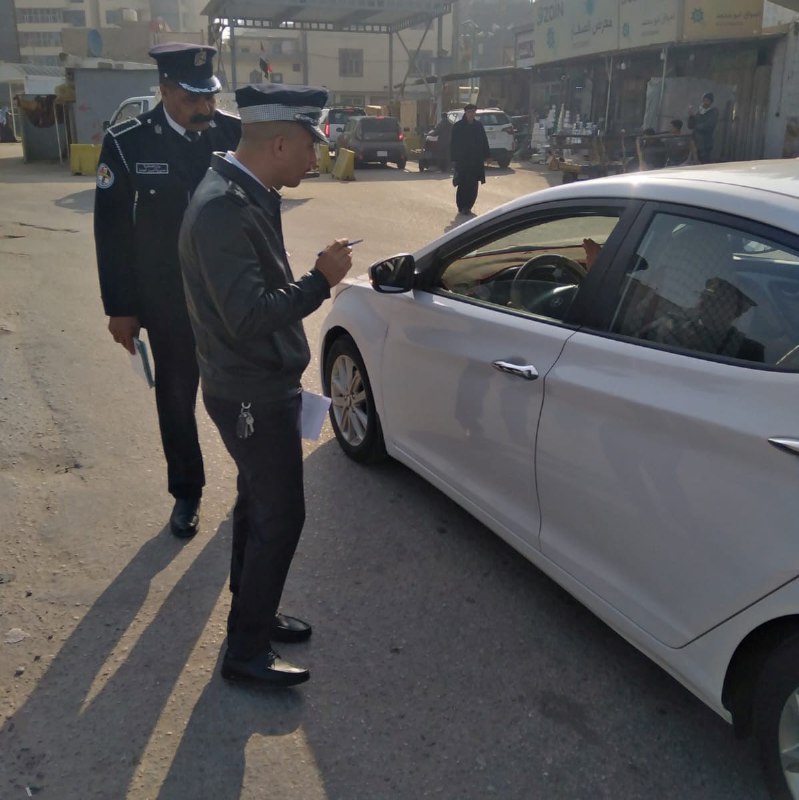 مرور كربلاء تقوم بحملة لفرض هيبة القانون بالمحافظة وتطالب برفدها بكوادر بشرية